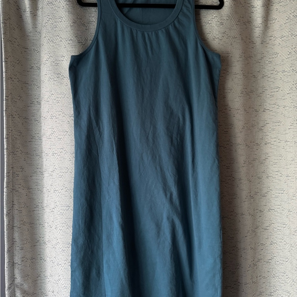 American Giant Teal Midi Dress